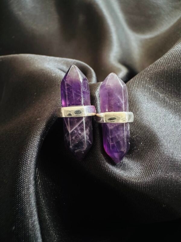 Aros Puntita Amatista