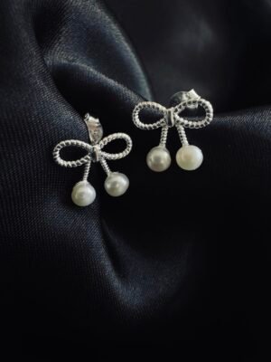 Aros Coquette con Perlas