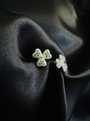 Aros Trébol con Circones ☘️