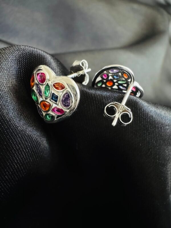 Aros Corazones Multicolor