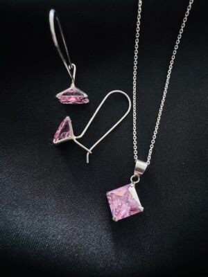 Conjunto Circón Rosado