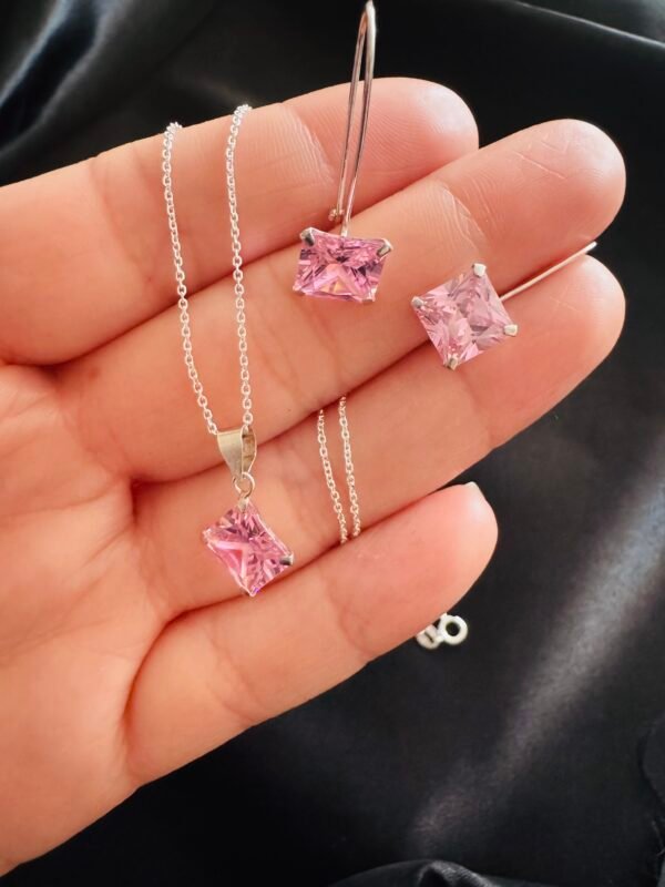 Conjunto Circón Rosado