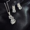Conjunto Gatito con Circón
