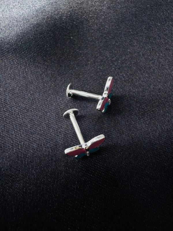 Piercing de Oreja Mariposa Esmaltada