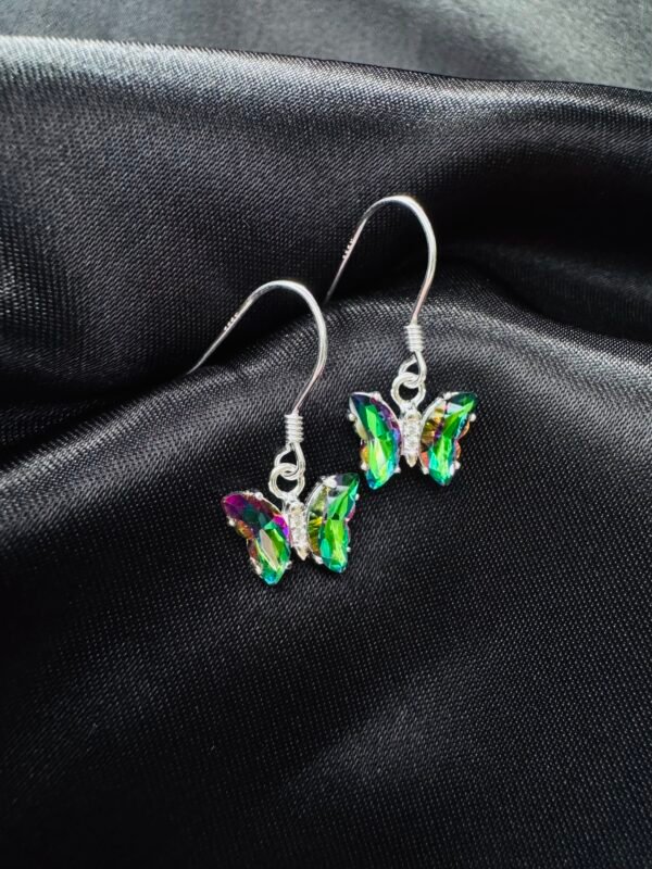 Aros Mariposa de Cristal