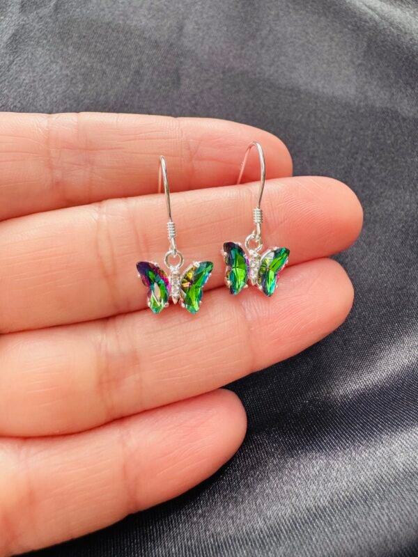 Aros Mariposa de Cristal