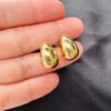 Aros Gota Inflada Dorados