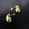 Aros Gota Inflada Dorados