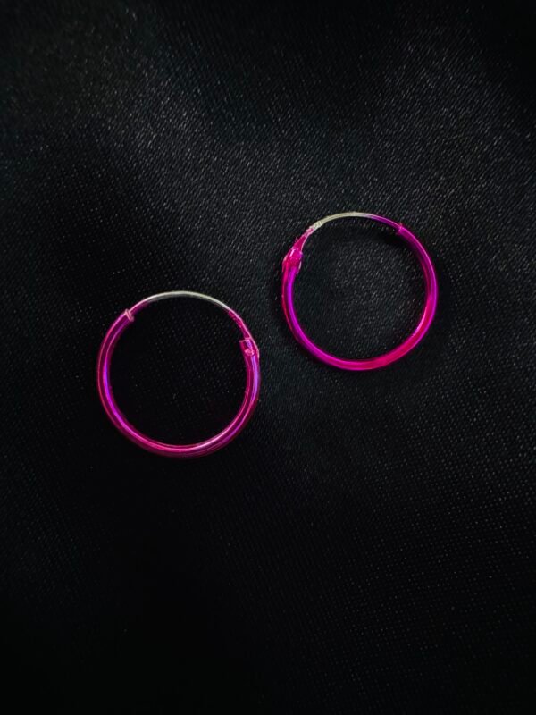Argolla Esmaltada Fucsia