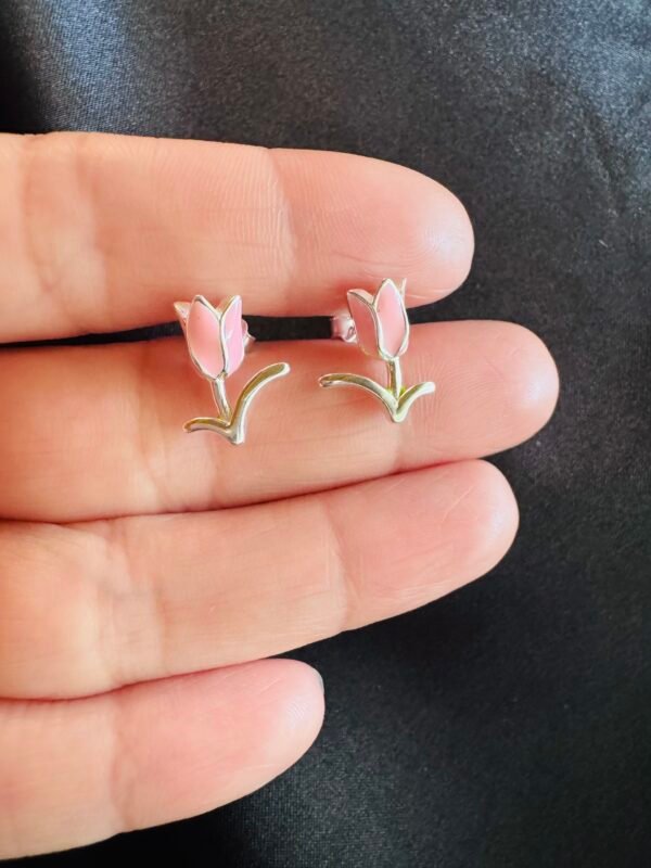 Aros Tulipán 3D Esmaltado