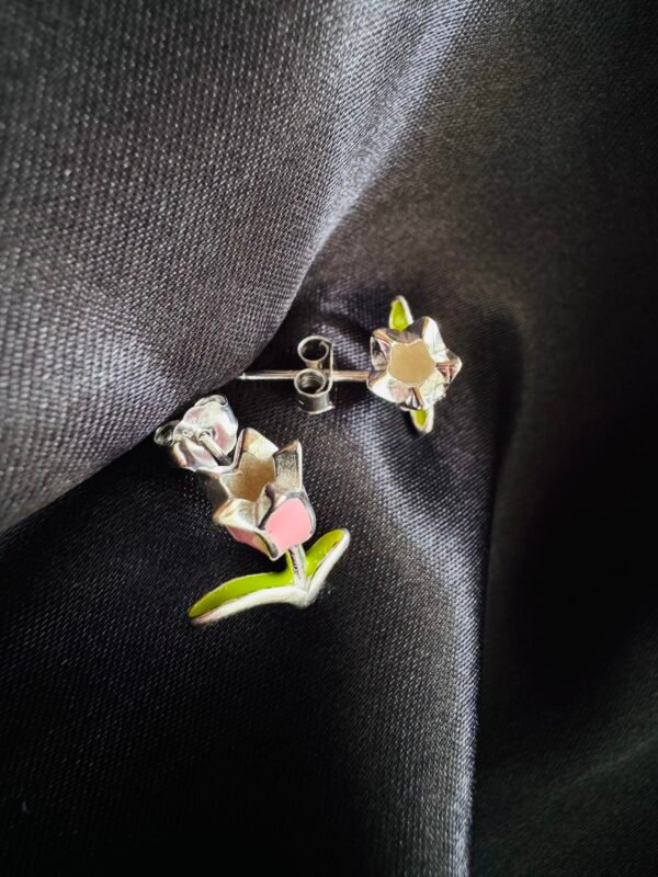 Aros Tulipán 3D Esmaltado