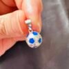 Colgante Pelota de Futbol Esmaltada