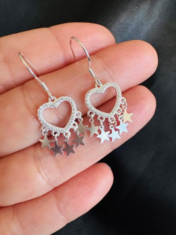 Aros Corazones Estrellados