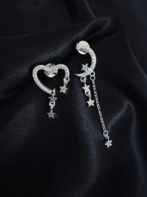 Aros Desigual Corazón y Luna