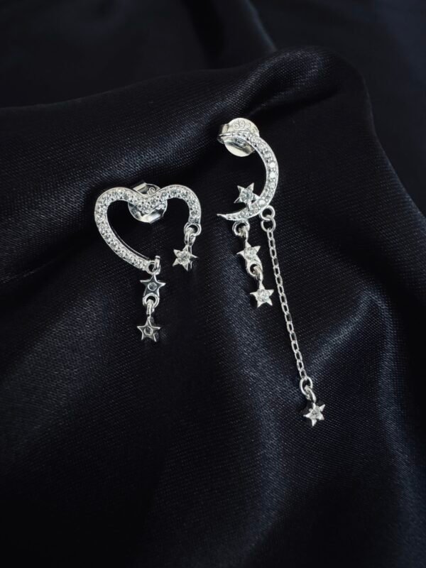 Aros Desigual Corazón y Luna