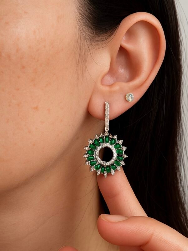 Argolla Clip Esmeralda