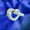 Anillo Nudo con Microcircones