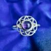 Anillo Flor Amatista