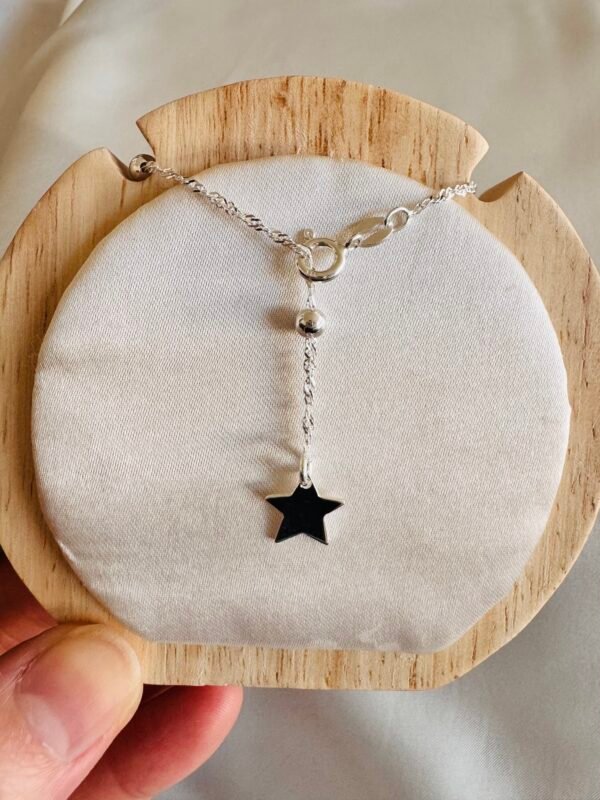 Collar Cascada Ajustable Esferas y Estrella ⭐️