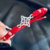 Pulsera de Hilo Rojo Nudo de Bruja y Esferas