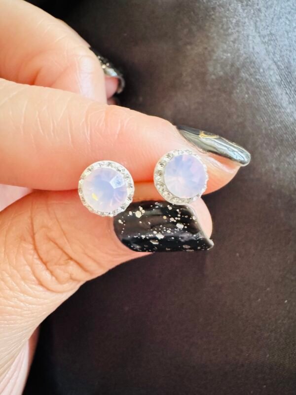 Aros Cristal Rosa Strass