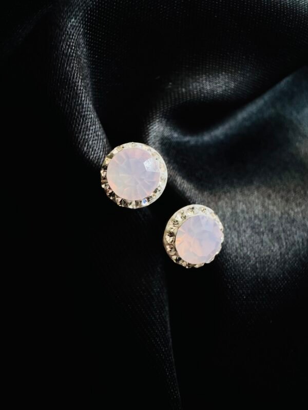Aros Cristal Rosa Strass