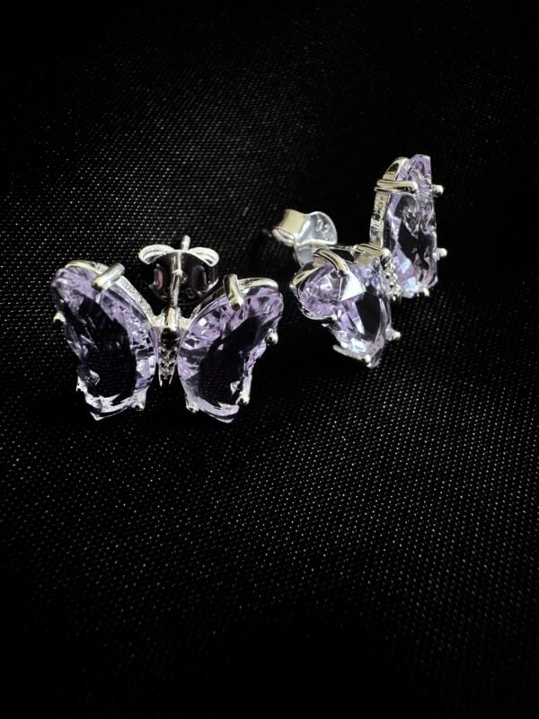 Aros Mariposas Violetas