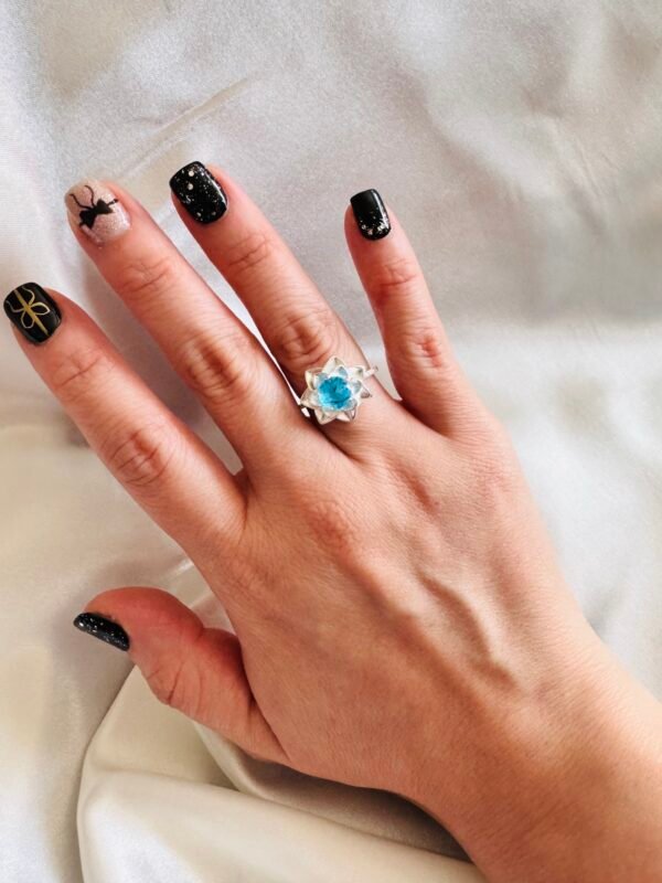 Anillo Flor Celeste