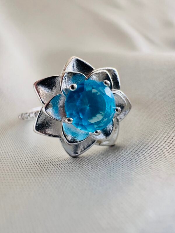 Anillo Flor Celeste