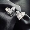 Aros Corazón con Circón Baguette