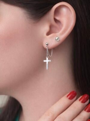 Aros Cruz con Cadena