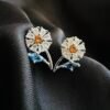 Aros Flor con Circones