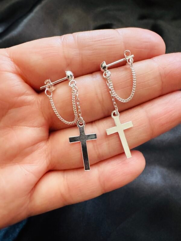 Aros Cruz con Cadena