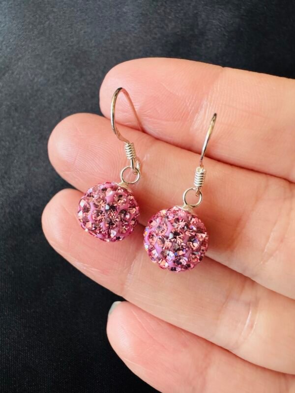 Aros Strass Rosa