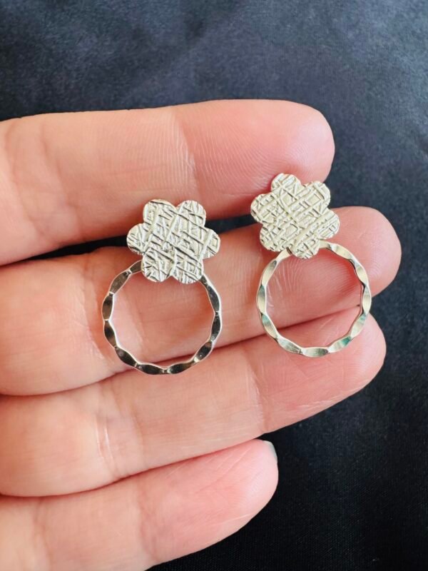 Aros Flor Texturizada