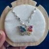 Collar Mariposa Arcoiris