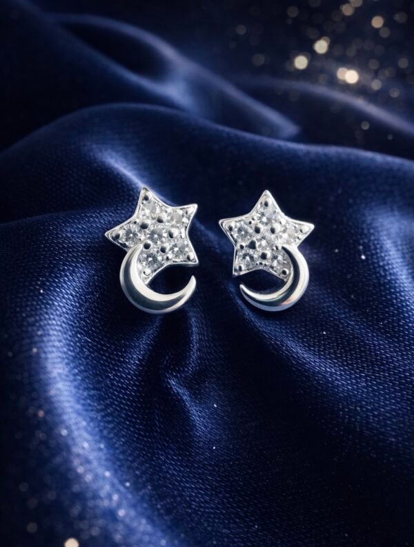 93F3C0BA-1942-4A59-AF61-F2D714C972B2 Aros con Tope Luna & Estrella 🌙⭐️ con Circones