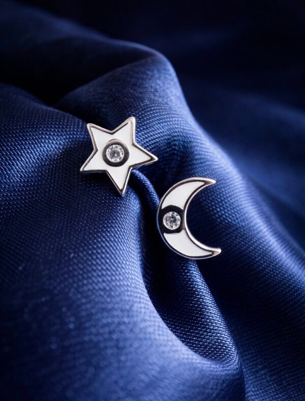 Aros con Tope Luna & Estrella