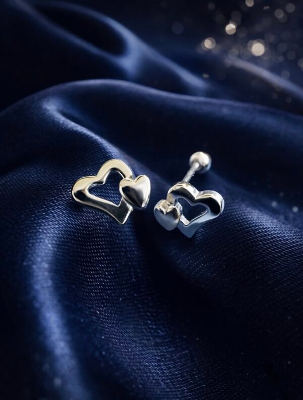 Aros con Tope Corazones 💕