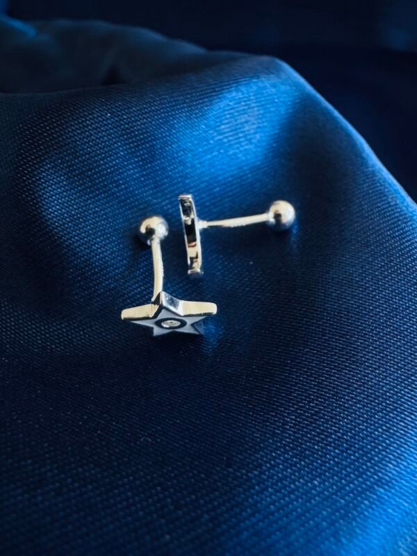 Aros con Tope Luna & Estrella