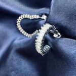 Semi Argollas de Corazón con Circones