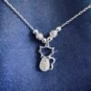 Collar Gatito con Esferas