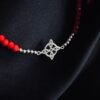 Pulsera de Hilo Rojo Cristales y Nudo de Bruja
