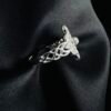 Anillo Nudo de Bruja y Piedra Luna