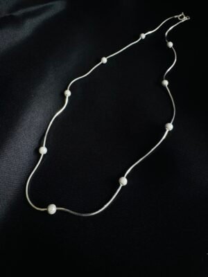 IMG_9213 Collar Choker Bolitas Satinadas