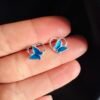 Aros Mariposa Azul