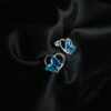 Aros Mariposa Azul