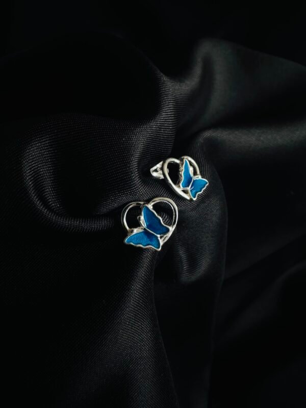 Aros Mariposa Azul