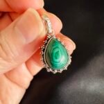 Colgante Étnico Gota Malaquita