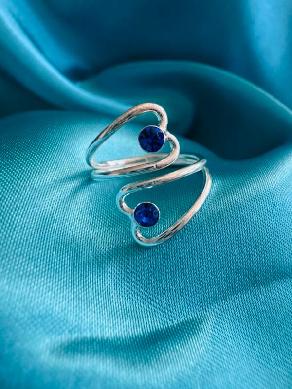 Anillo Midi Circones Azules
